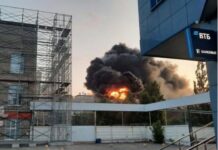 Оборонний завод горить у російських Чебоксарах після «візиту» дронів (відео)
